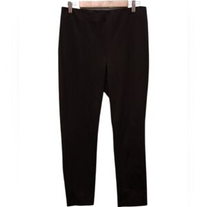Ruby Rd. Black Women's Stretch Ponte Ankle Pants Petite Large